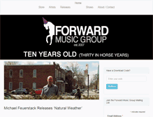 Tablet Screenshot of forwardmusicgroup.com